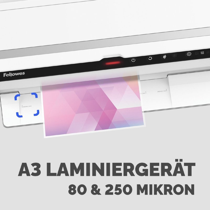 Fellowes lamineermachine Venus A3, wit, tot 500 micron, 6 rollen