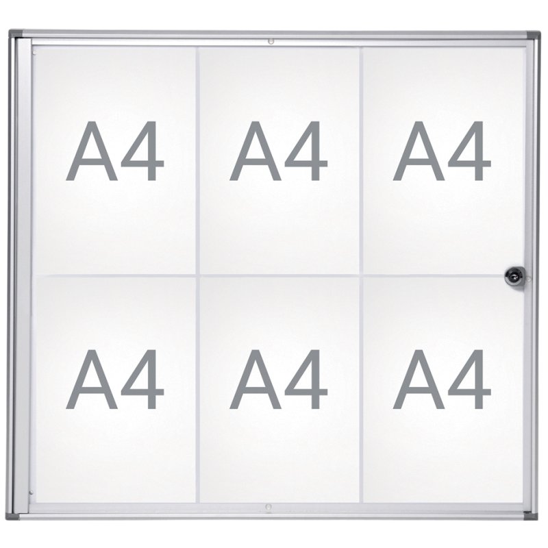 MAUL panneau de présentation MAULextraslim, 9 × A4, aluminium, ultra-fin