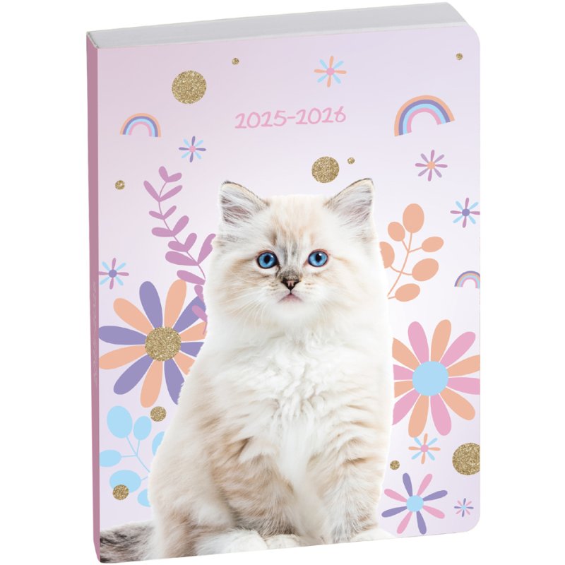 EXACOMPTA schoolagenda FORUM Lovely, 120×170 mm, 1 dag per pagina, augustus-juli