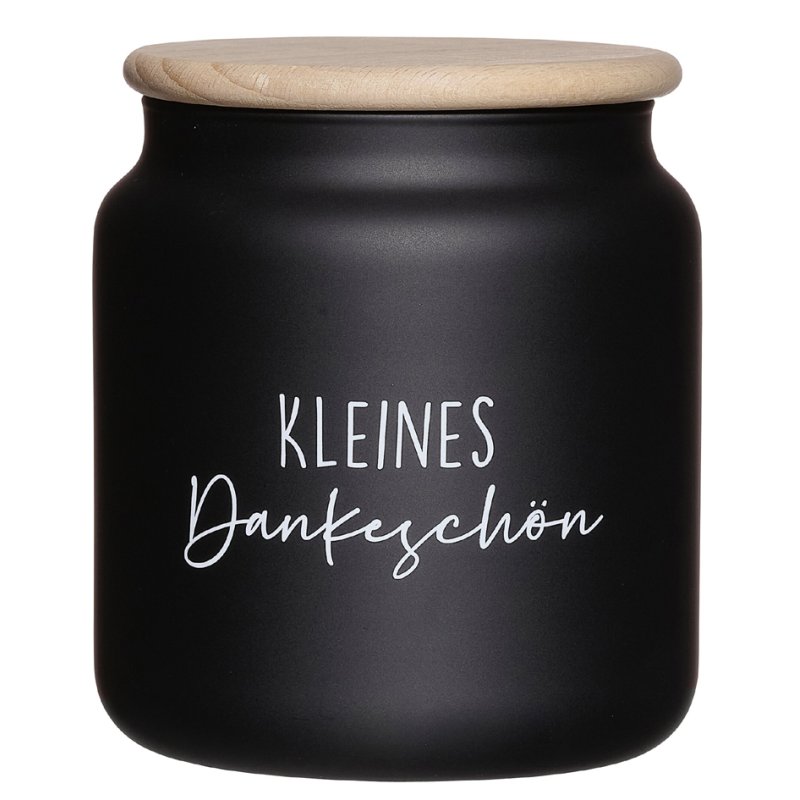 Ritzenhoff & Breker boîte à biscuits KEKSDOSE, verre noir, 1,1 litre