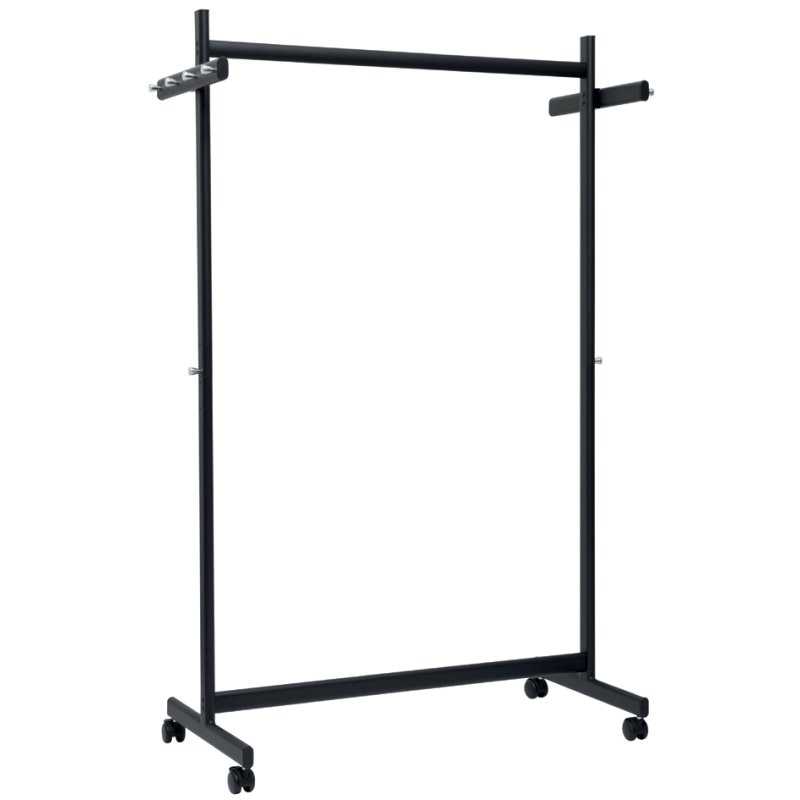 MAUL portant sur roulettes MAULsamba, noir, 115×51×173 cm, charge 40 kg