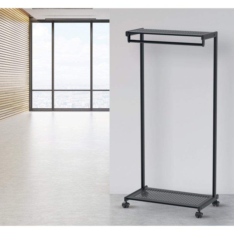 MAUL vestiaire à roulettes MAULbolero, noir, 780×460×1660 mm