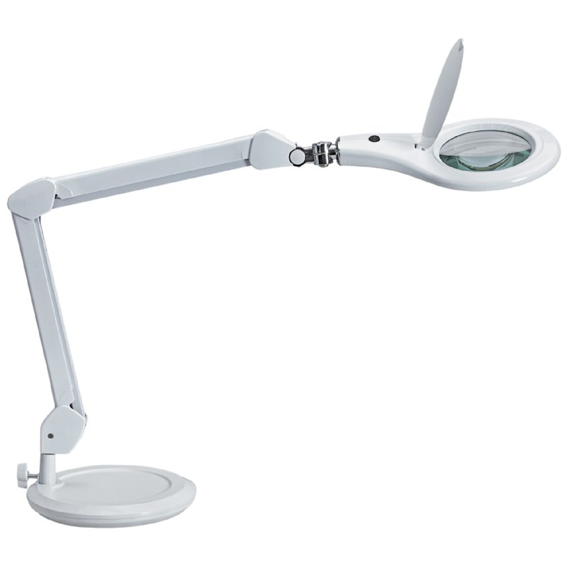 MAUL Lampe loupe LED MAULmakro, pied de support, noir, 3 dioptries