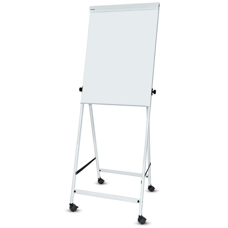 MAUL flipchart MAULoffice, white, mobile, 70×100 cm, height adjustable, magnetic