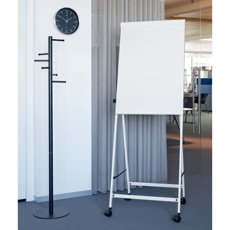 MAUL flipchart MAULoffice, white, mobile, 70×100 cm, height adjustable, magnetic