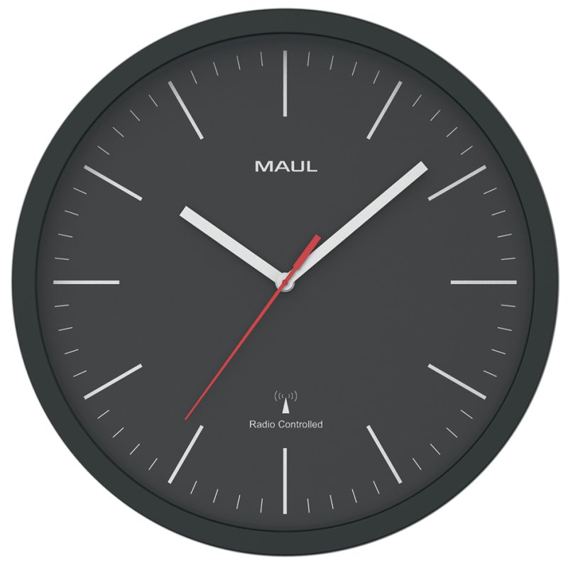MAUL horloge mural radio-piloté MAULjump, bleu, diamètre 305 mm