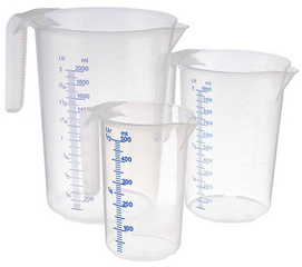 APS maatbeker STACKABLE, 1,0 liter, transparant