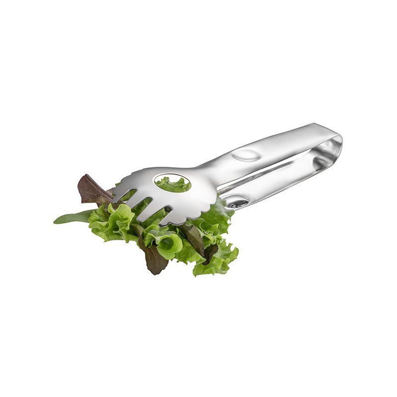 APS salad tongs TIDLOS, silver, high-gloss stainless steel, dishwasher safe