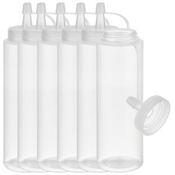 APS knijpflessen, 760 ml, transparant, set van 6 stuks