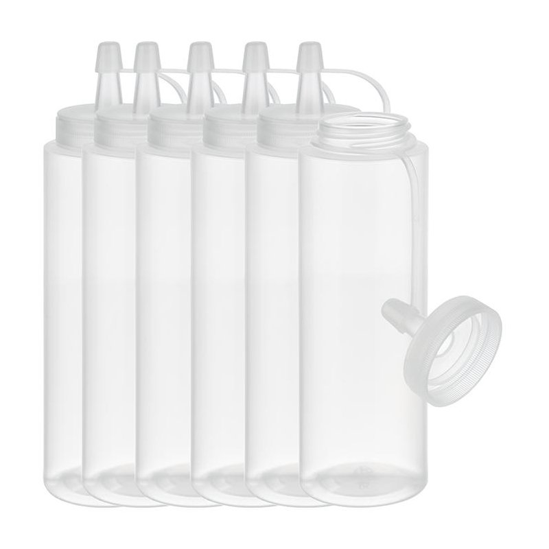 APS bouteille pressable, 490 ml, rouge, lot de 6