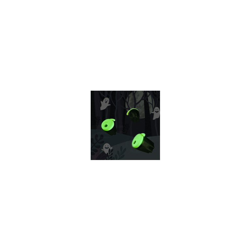 Kores Spooky pencil sharpener, double, black/white, fluorescent