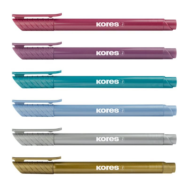 Kores Brush brush pen metallic, 6 pieces