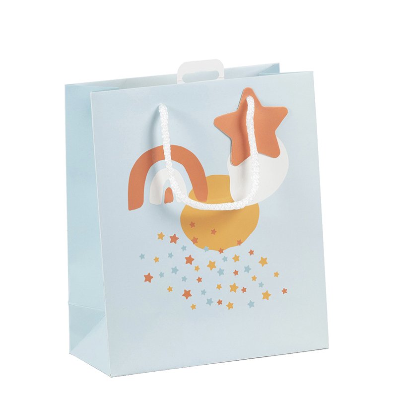 Clairefontaine sac cadeau Welcome petit, papier enduit 210 g/m², 215×102×253 mm