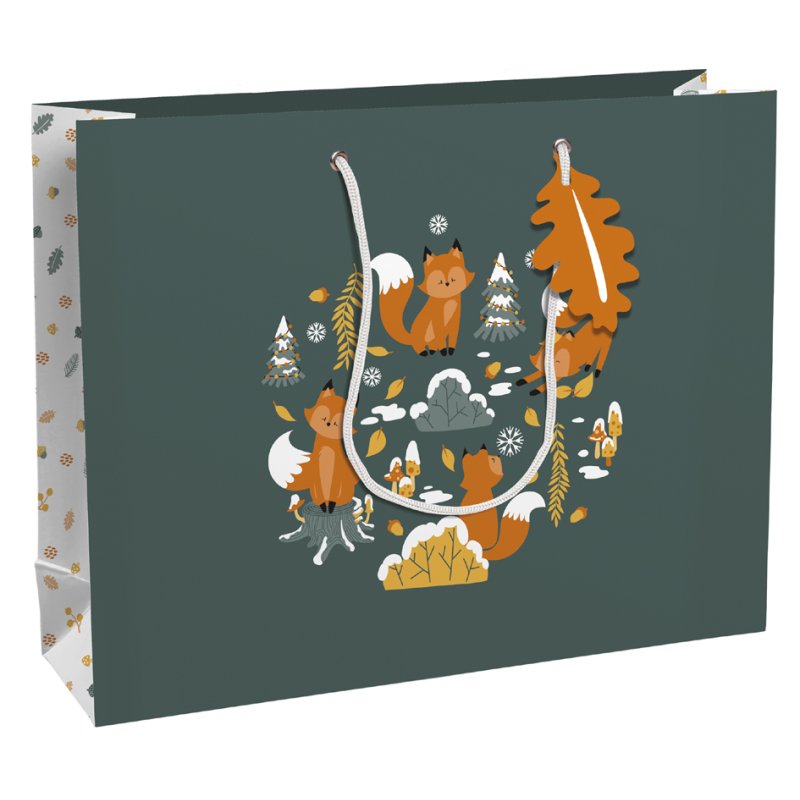 Clairefontaine sachet de Noël Renard, petit, 215×102×253 mm, papier revêtu
