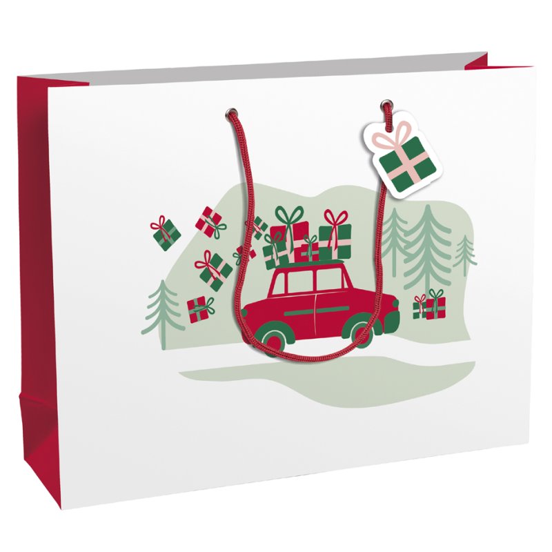 Clairefontaine sac cadeau Noël Hohoho, grand, 373×118×275 mm