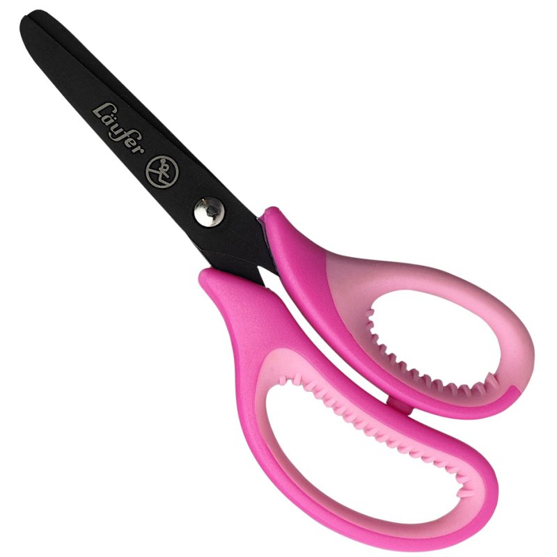 Läufer ciseau ergonomique, 130 mm, bleu/rouge, droitier