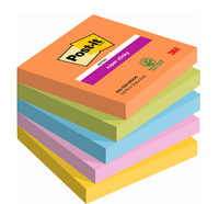 Post-it super sticky notes, 127×76 mm, Boost collectie, 5 blokken