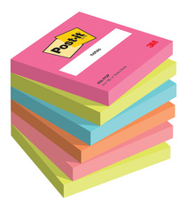 Post-it zelfklevende notitieblokjes, 127×76 mm, Poptimistic kleuren, 6 blokken