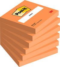 Post-it zelfklevende notitieblokjes, 127 × 76 mm, roze, 6 blokken