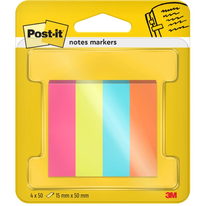 Post-it signets Beachside, 15×50 mm, 5 couleurs, 250 pièces