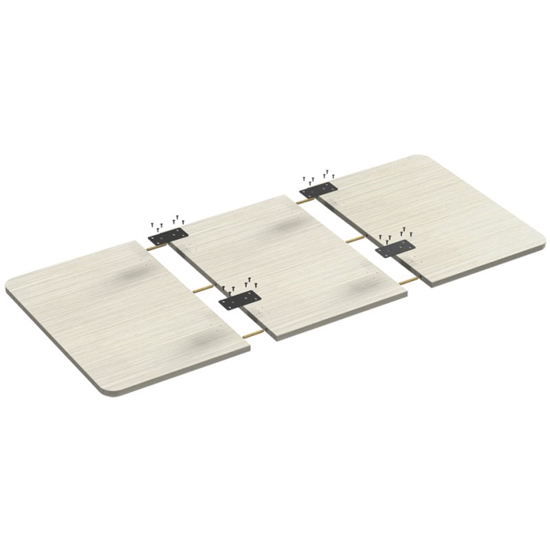 LogiLink prolongateur de bureau, 3 parties, 1200×600 mm, blanc