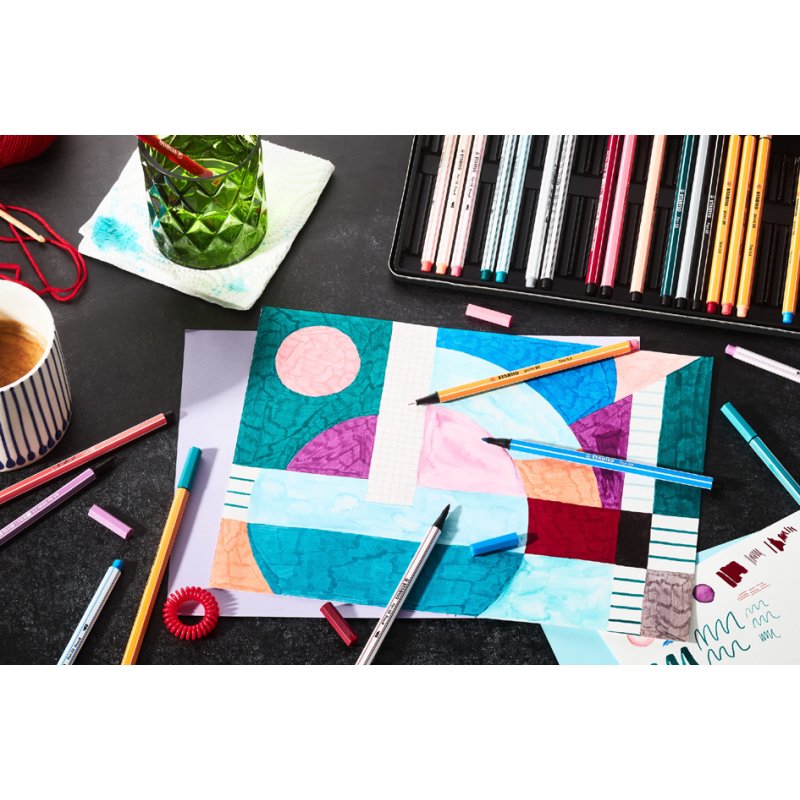 STABILO Arty creative set, metal case, 36 pieces