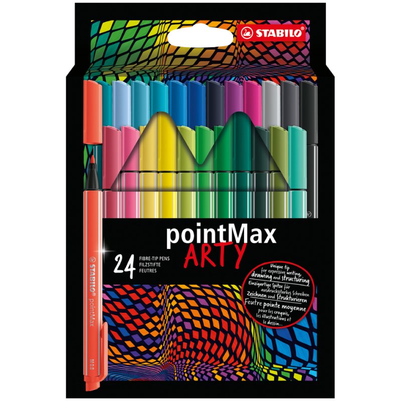STABILO feutres pointMax ARTY, 0,8 mm, 24 pièces