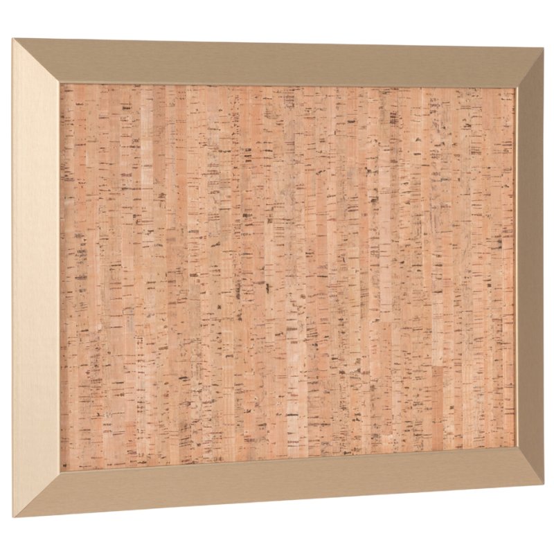 Bi-Office design prikbord Kamashi, 600 × 450 mm, goud, natuurkurk