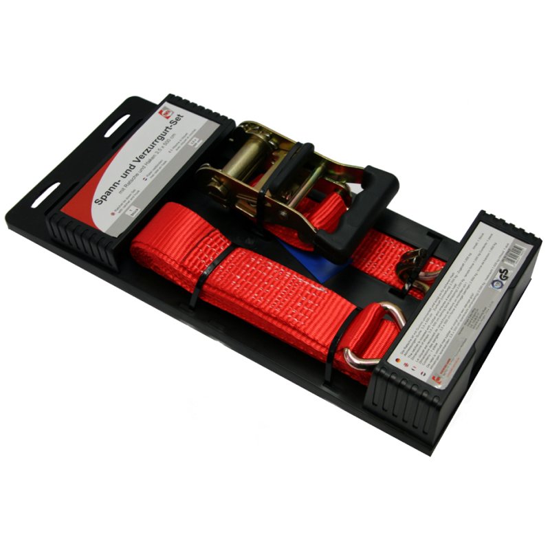 IWH ratchet tie-down strap, red