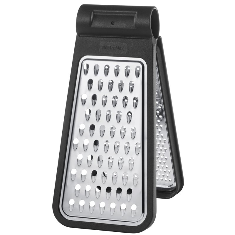 GastroMax inklapbare rasp, 2 zijden, RVS/zwart