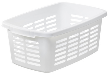 orthex wasmand, 30 liter, wit, stabiel kunststof