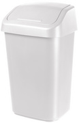 orthex afvalbak met scharnierend deksel, donkergrijs, 10 liter