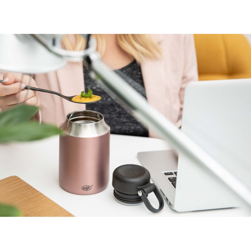 alfi isoleerfles City Foodmok, koelgrijs, 0,47 L, edelstaal