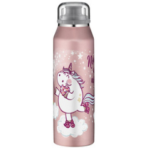 alfi geïsoleerde drinkfles KIDS ISO BOTTLE eenhoorn, 0,5 liter, edelstaal