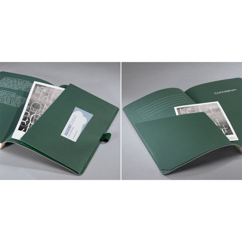 Sigel Conceptum carnet A5, couverture rigide bois foncé, pointillé