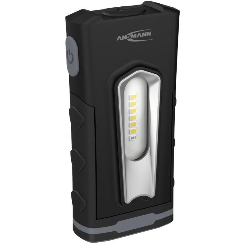 ANSMANN Lampe de travail rechargeable LED WL500R Pocket, noir, 500 lumens