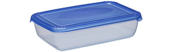 plast team diepvriesdoos rechthoekig, blauw, 0,45 liter, 165×108×40 mm