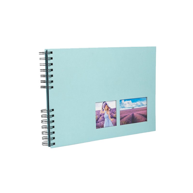EXACOMPTA fotoalbum Milano spiraalvorm, 320×220 mm, zwart, 50 vel