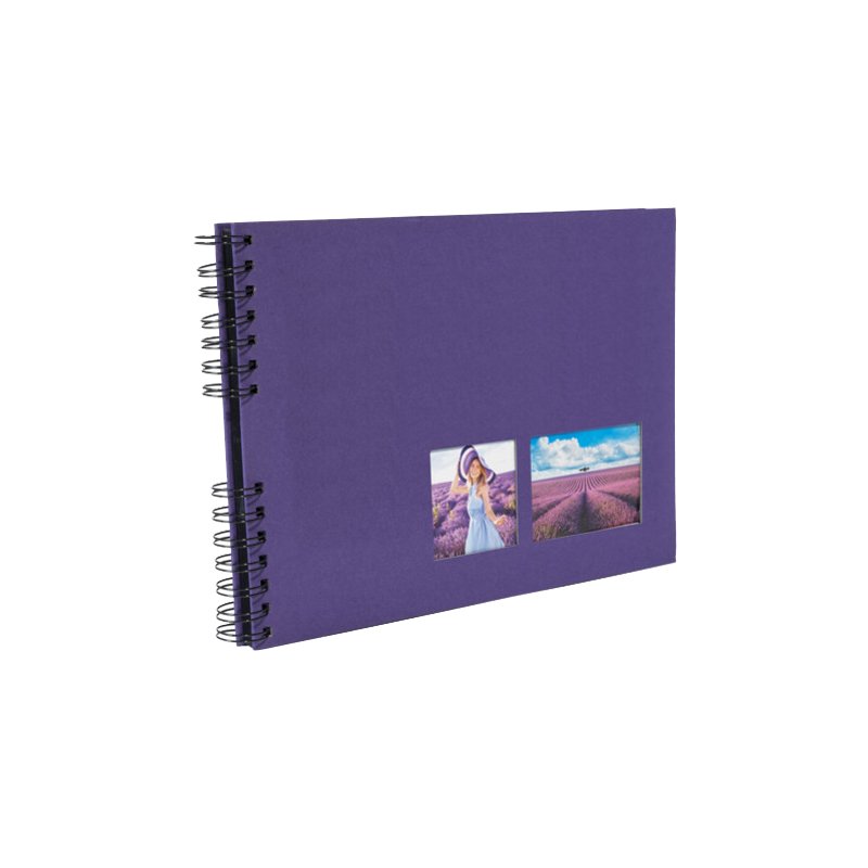 EXACOMPTA fotoalbum Milano spiraalvorm, 320×220 mm, zwart, 50 vel