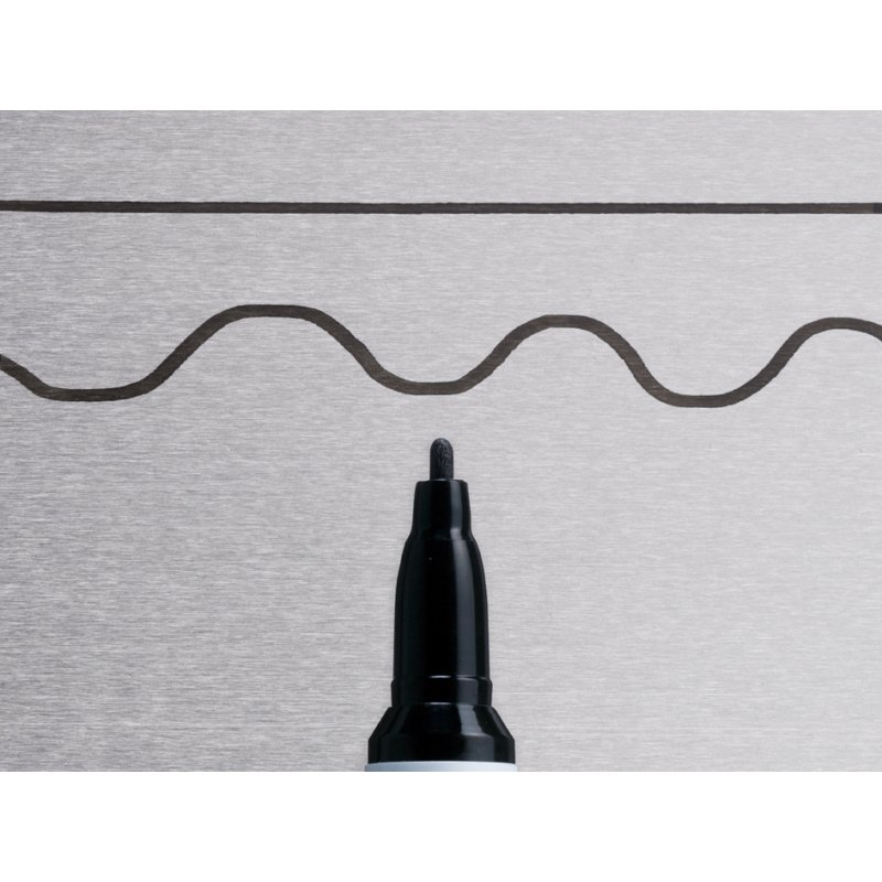 SAKURA Paint Marker fin, noir, 2 mm, corps en aluminium