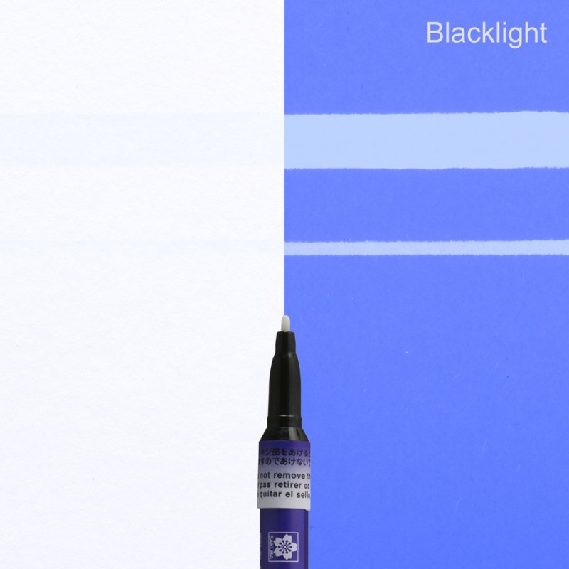 SAKURA Pen-touch UV marker, UV-bleu, fût aluminium, 2 mm