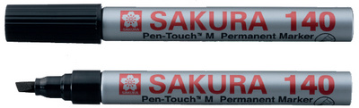 SAKURA permanente marker Pen-touch 140, rood, 4 mm
