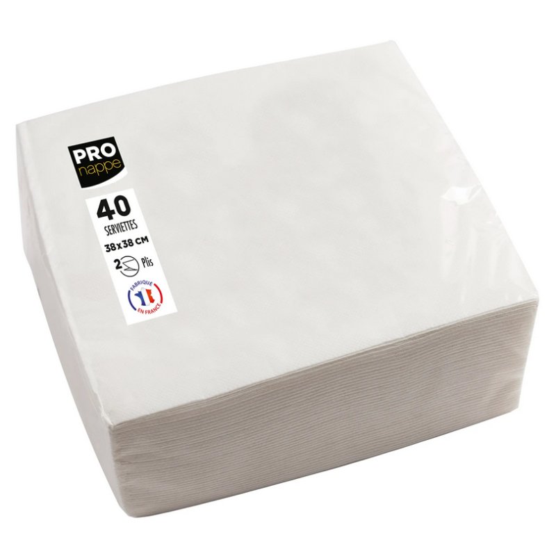 PROnappe servetten 38×38 cm, oranje, 2-laags, 40 stuks
