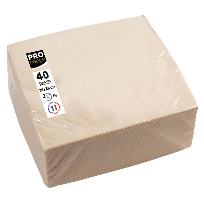 PROnappe servetten 38×38 cm, oranje, 2-laags, 40 stuks
