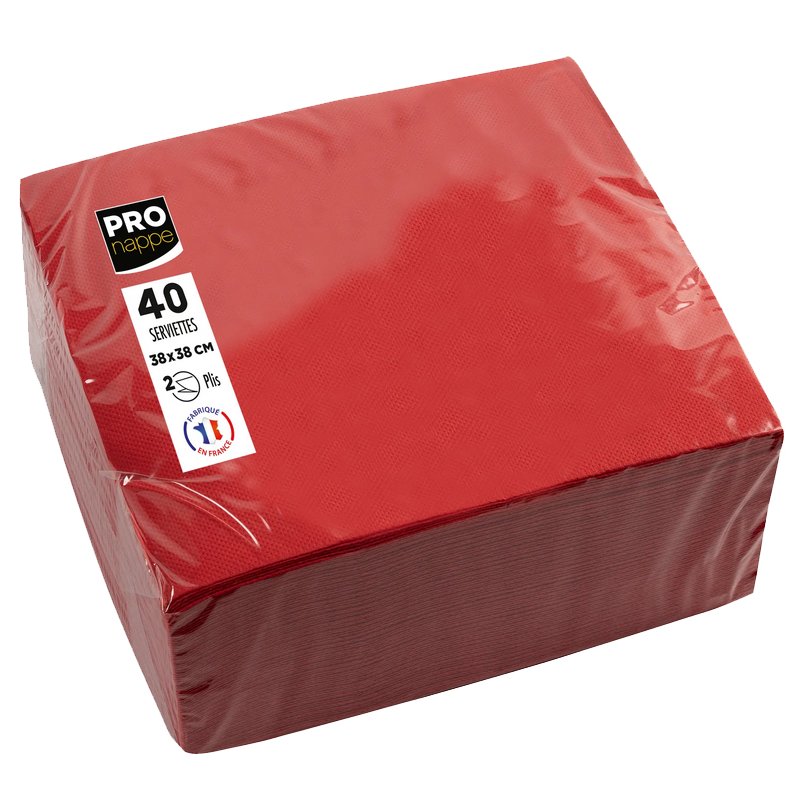 PROnappe servetten 38×38 cm, oranje, 2-laags, 40 stuks