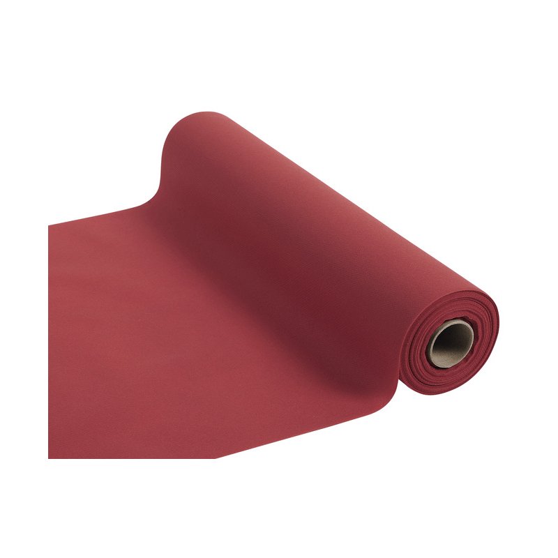 PROnappe tafelloper airlaid, zwart, 0,40 × 24,0 m, geperforeerd