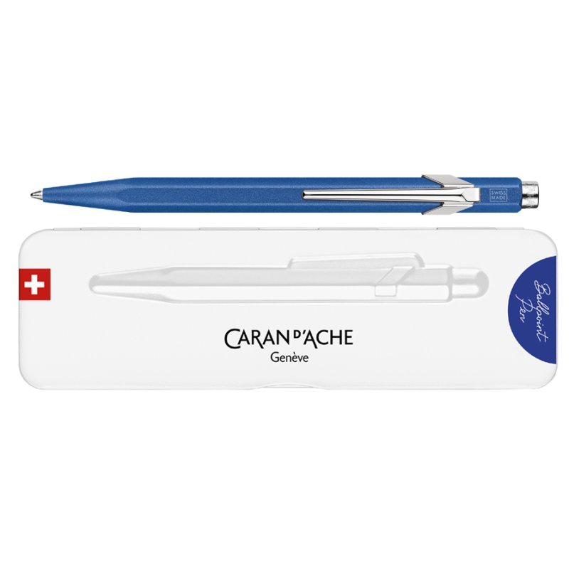 CARAN D'ACHE stylo bille 849 Colormat-X, vert, recharges disponibles, aluminium