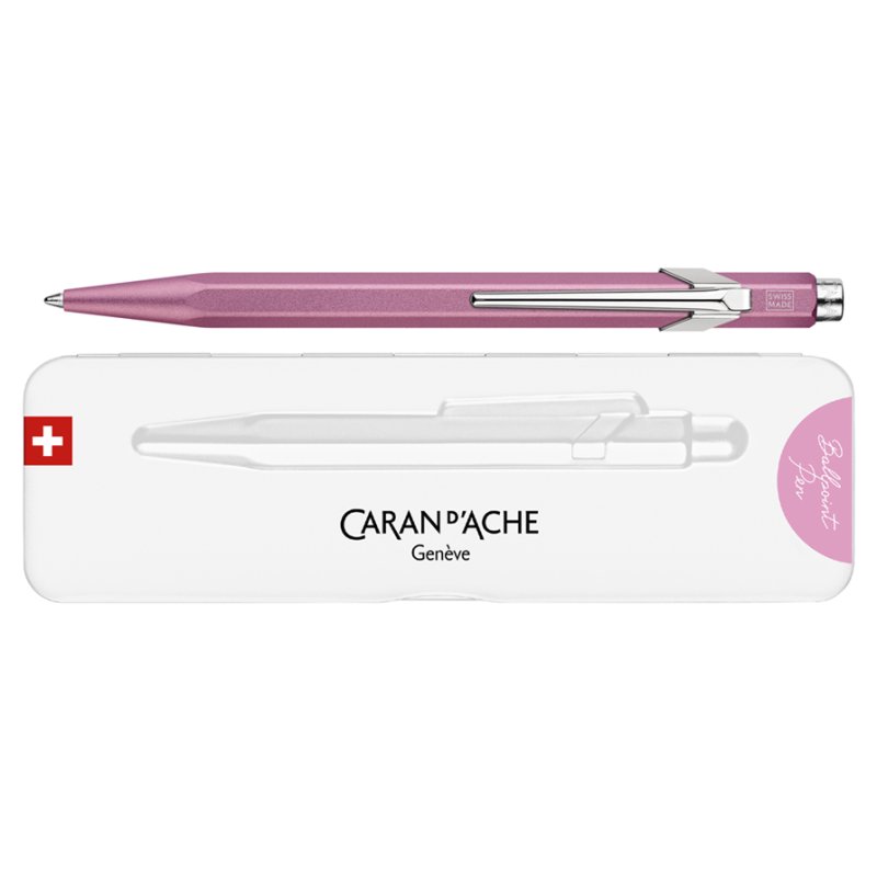 CARAN D'ACHE stylo bille 849 Colormat-X, vert, recharges disponibles, aluminium