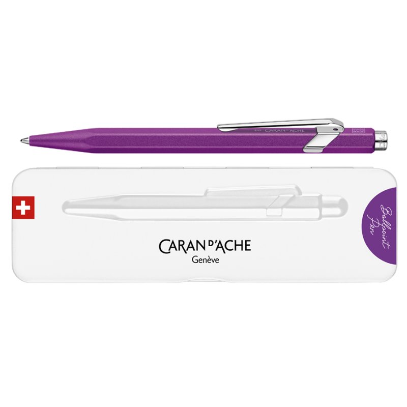 CARAN D'ACHE stylo bille 849 Colormat-X, vert, recharges disponibles, aluminium