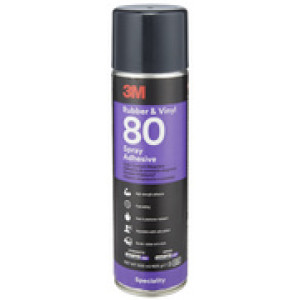 3M spuitlijm Rubber & Vinyl 80, geel, 500 ml